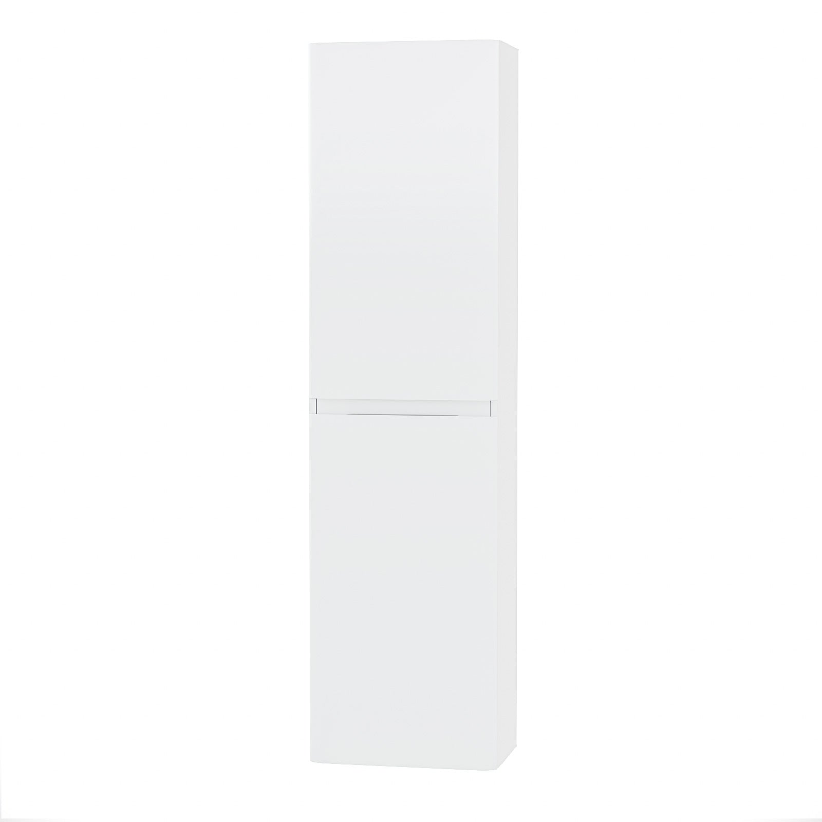 Alaska 400mm Bathroom Wall Hung Storage Cabinet Unit Gloss White