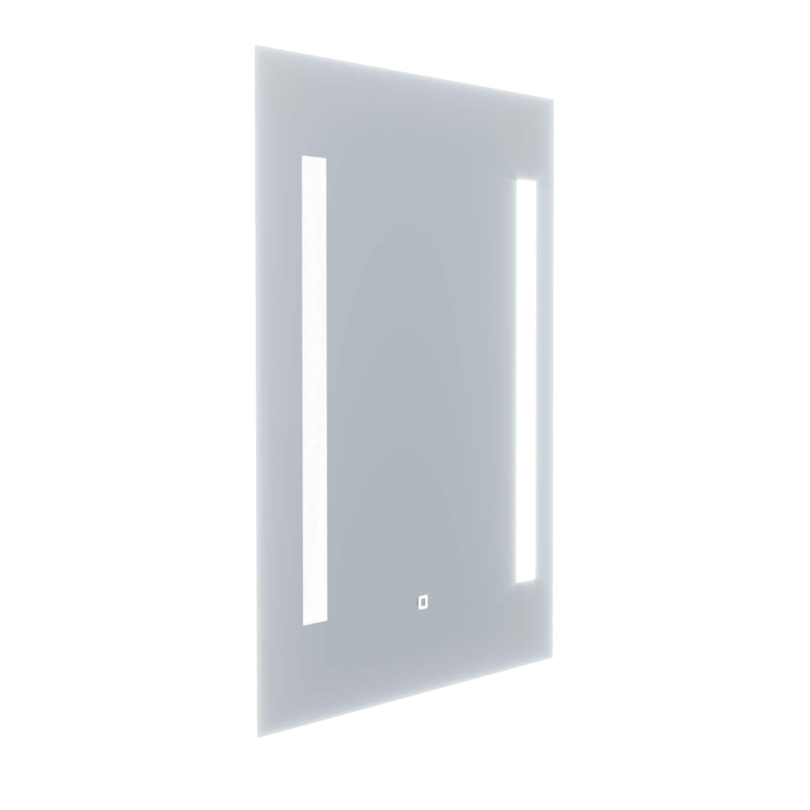 Large 600x800 mm Illuminated LED Bathroom Mirror with Anti Fog and Touch Switch