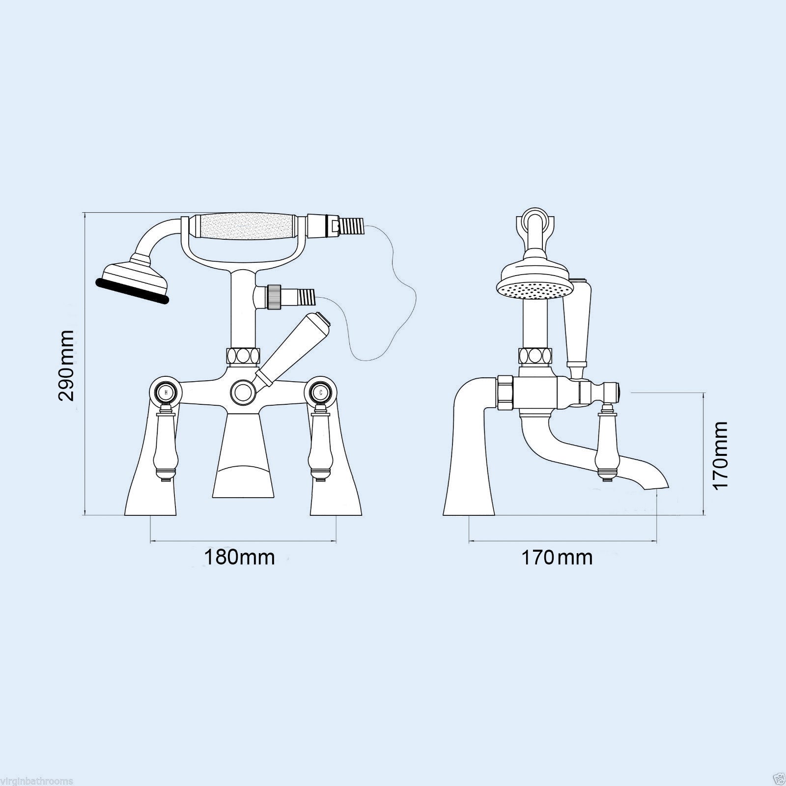 Imperior Bath Shower Mixer Tap