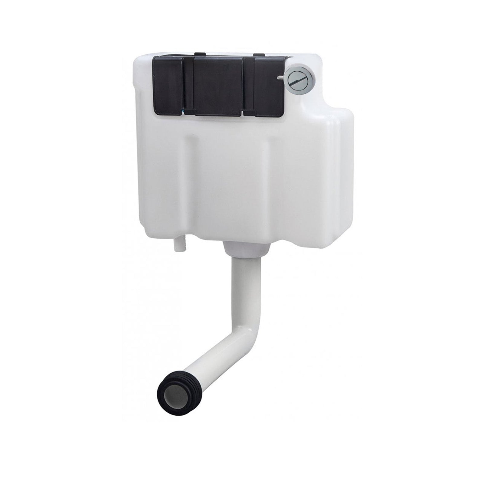 Universal Plastic Concealed Toilet Cistern With L Bend And Dual Flush Button