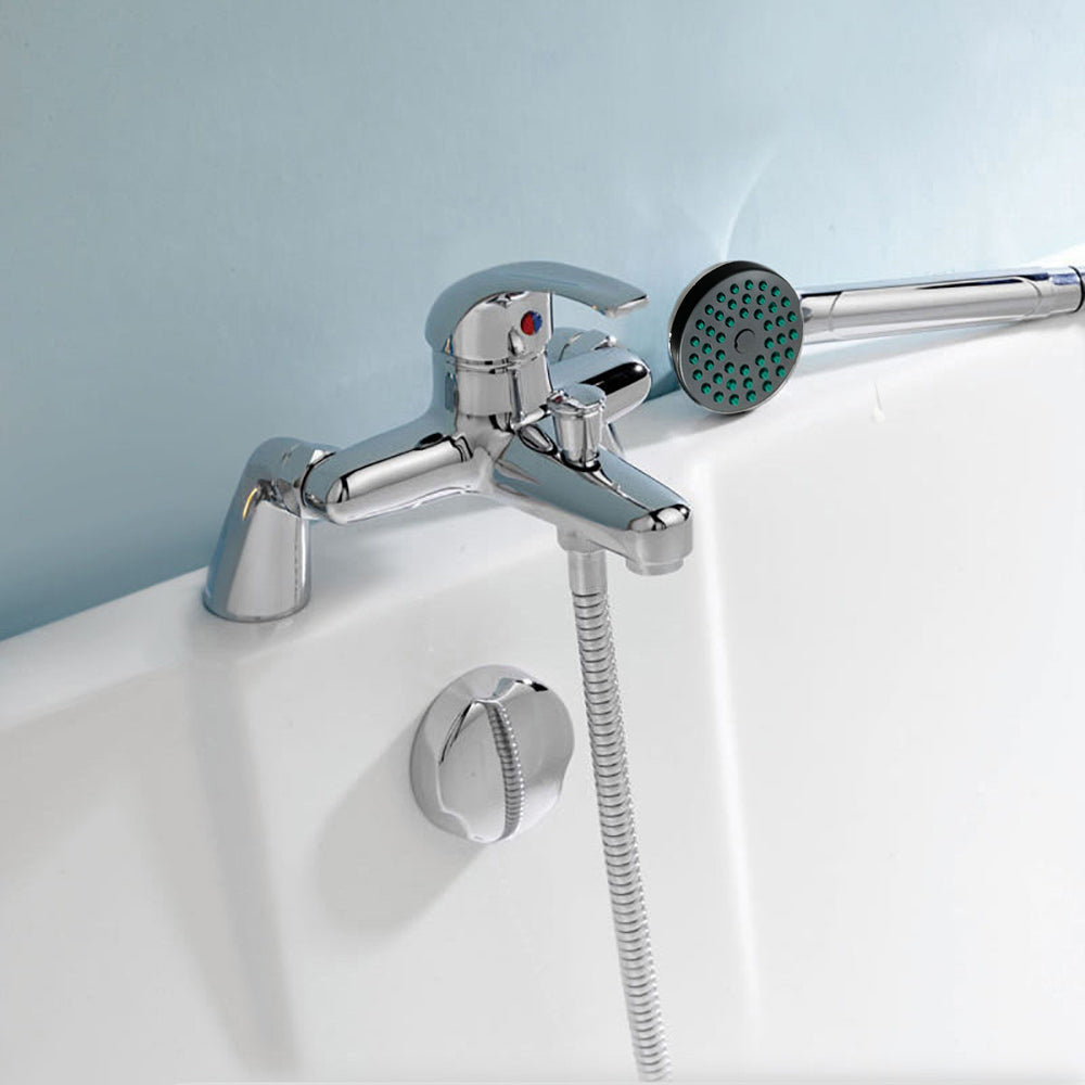 Studio Bath Shower Mixer Tap With Handset Chrome