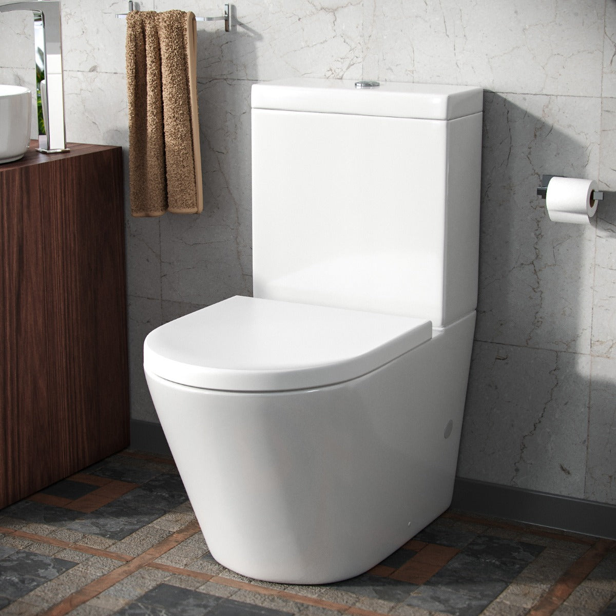 Oakham Close Coupled Toilet & Soft Close Seat