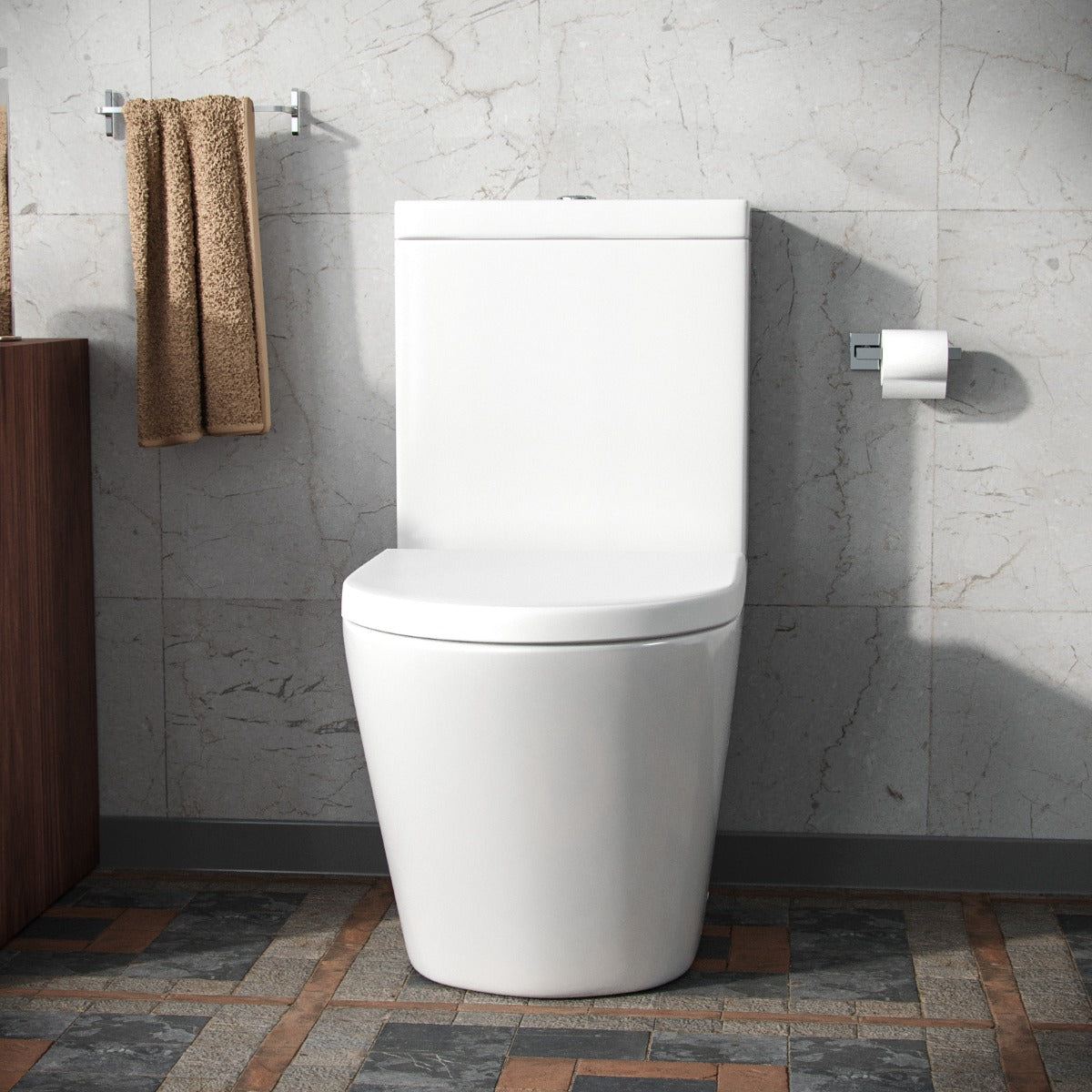 Magus Rimless Close Coupled Toilet with Soft Closing Seat