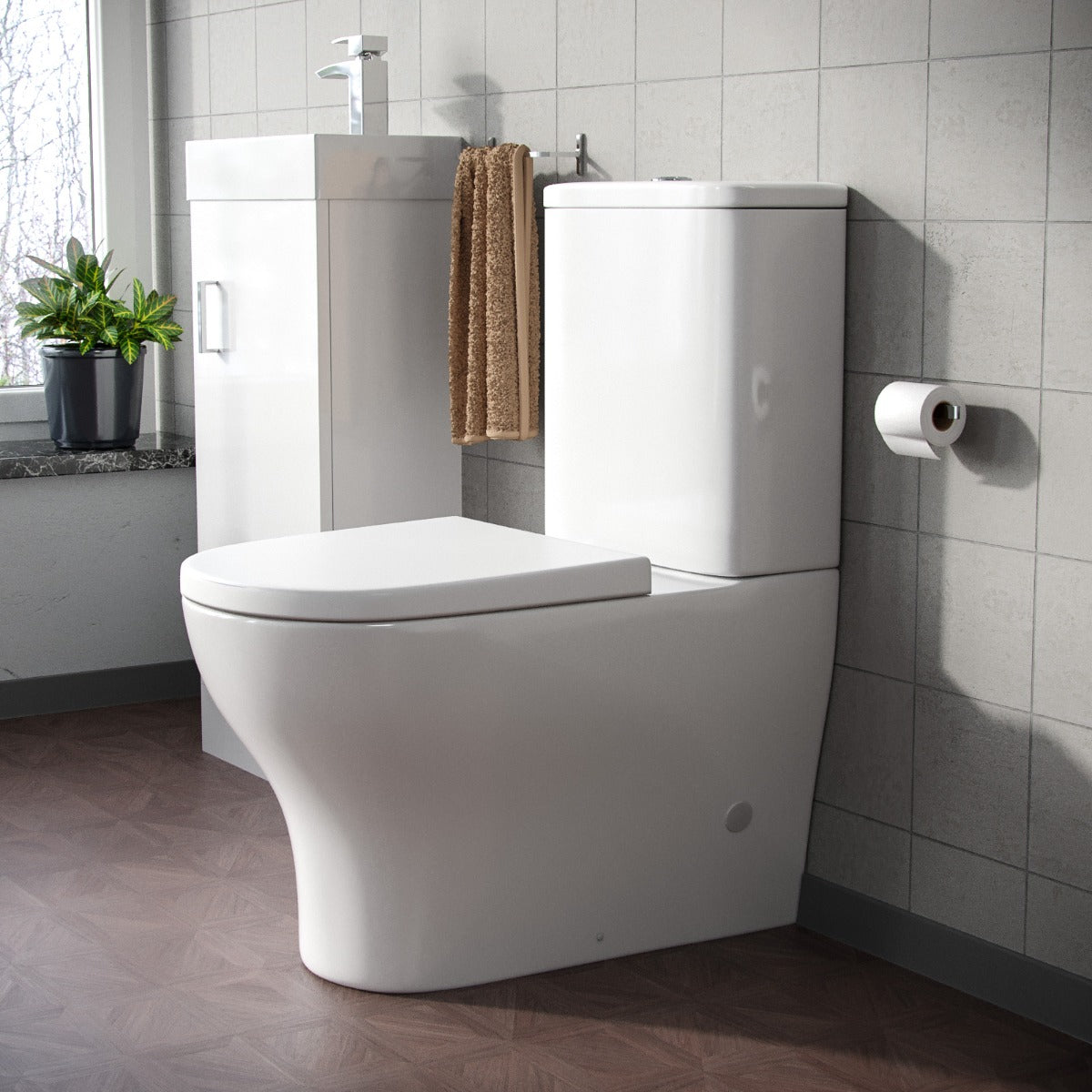 Tadley Close Coupled Toilet with Soft Closing Seat