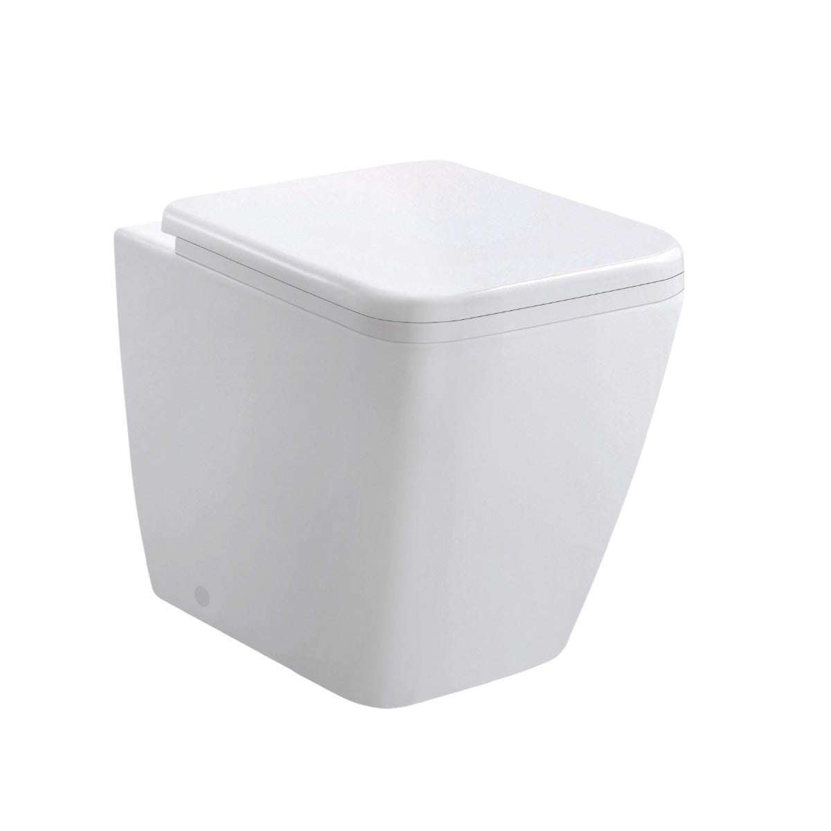 Modern Square Back To Wall Toilet Pan with Soft Close Seat