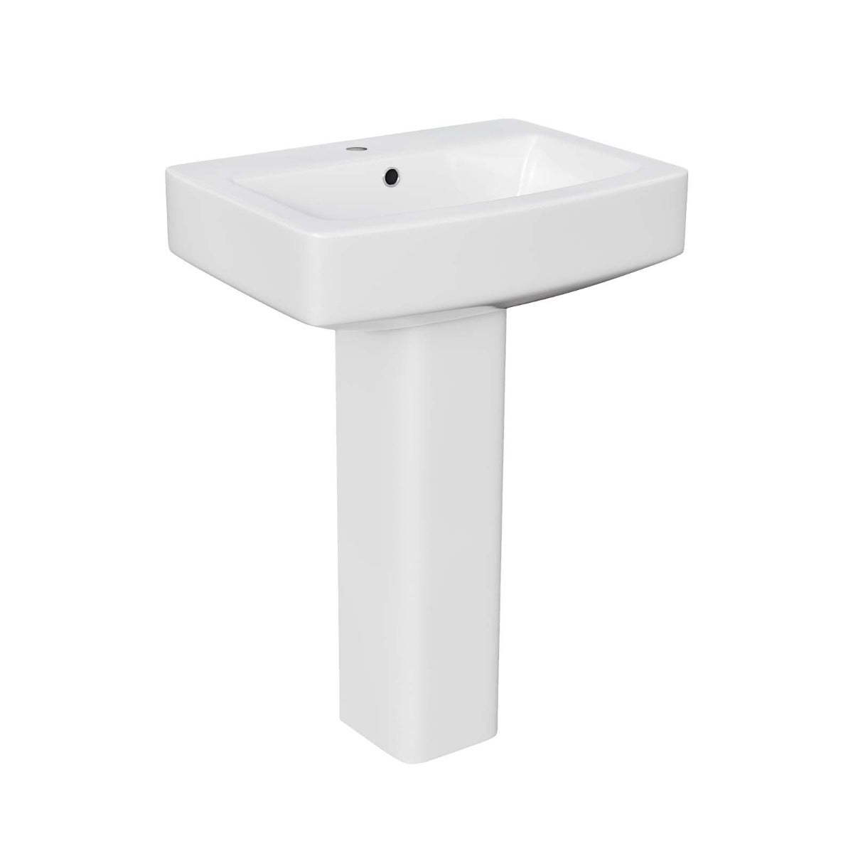 Louie Comfort Height Toilet Pan and 560 mm Full Pedestal Basin