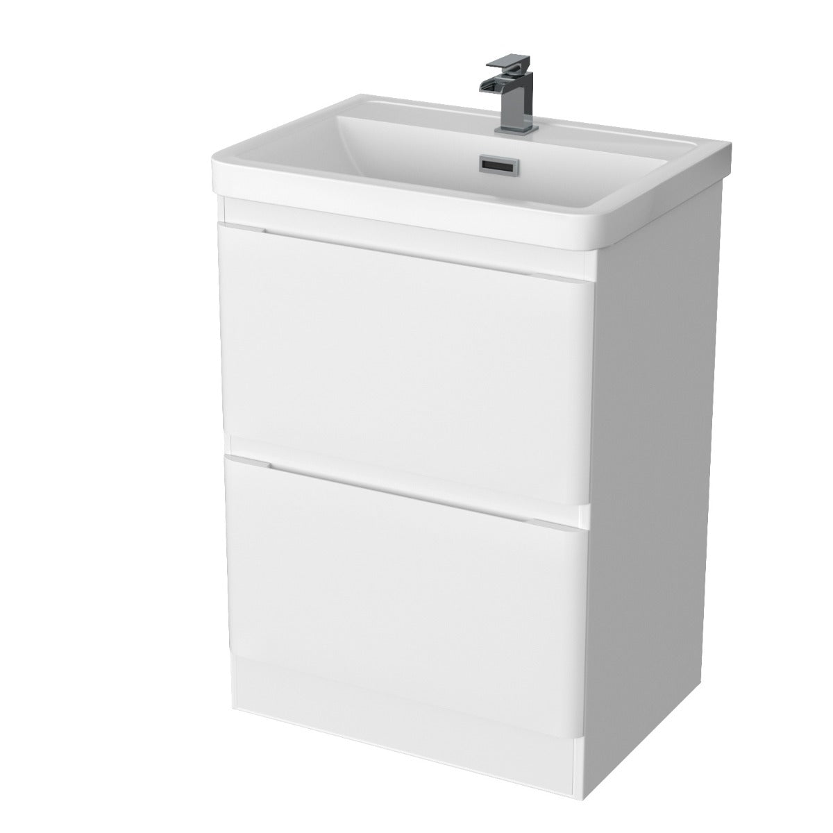 Alaska Basin Vanity Unit Furniture Storage Cabinet and Tap with Waste Set