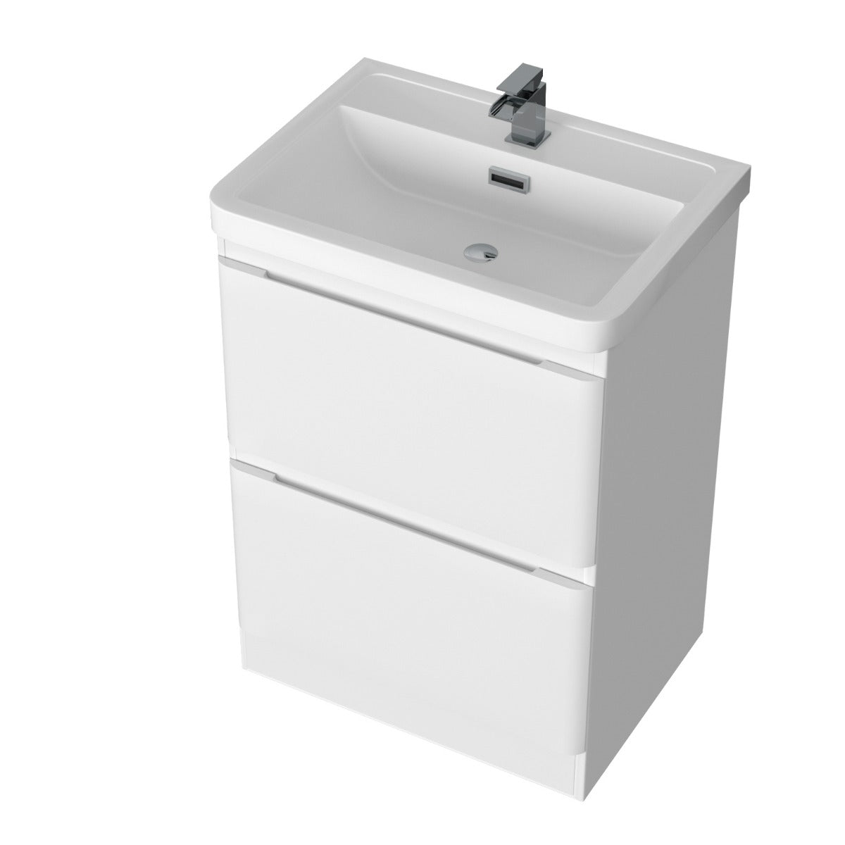 Alaska Basin Vanity Unit Furniture Storage Cabinet and Tap with Waste Set