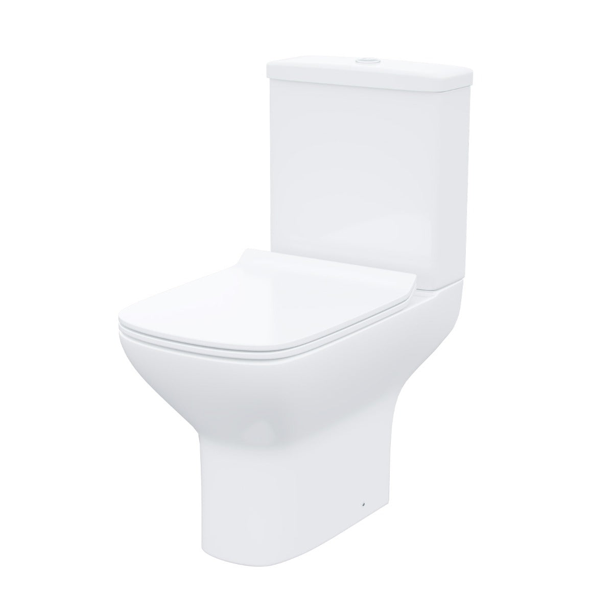 Rimless Toilet with 570 mm Full Pedestal Basin