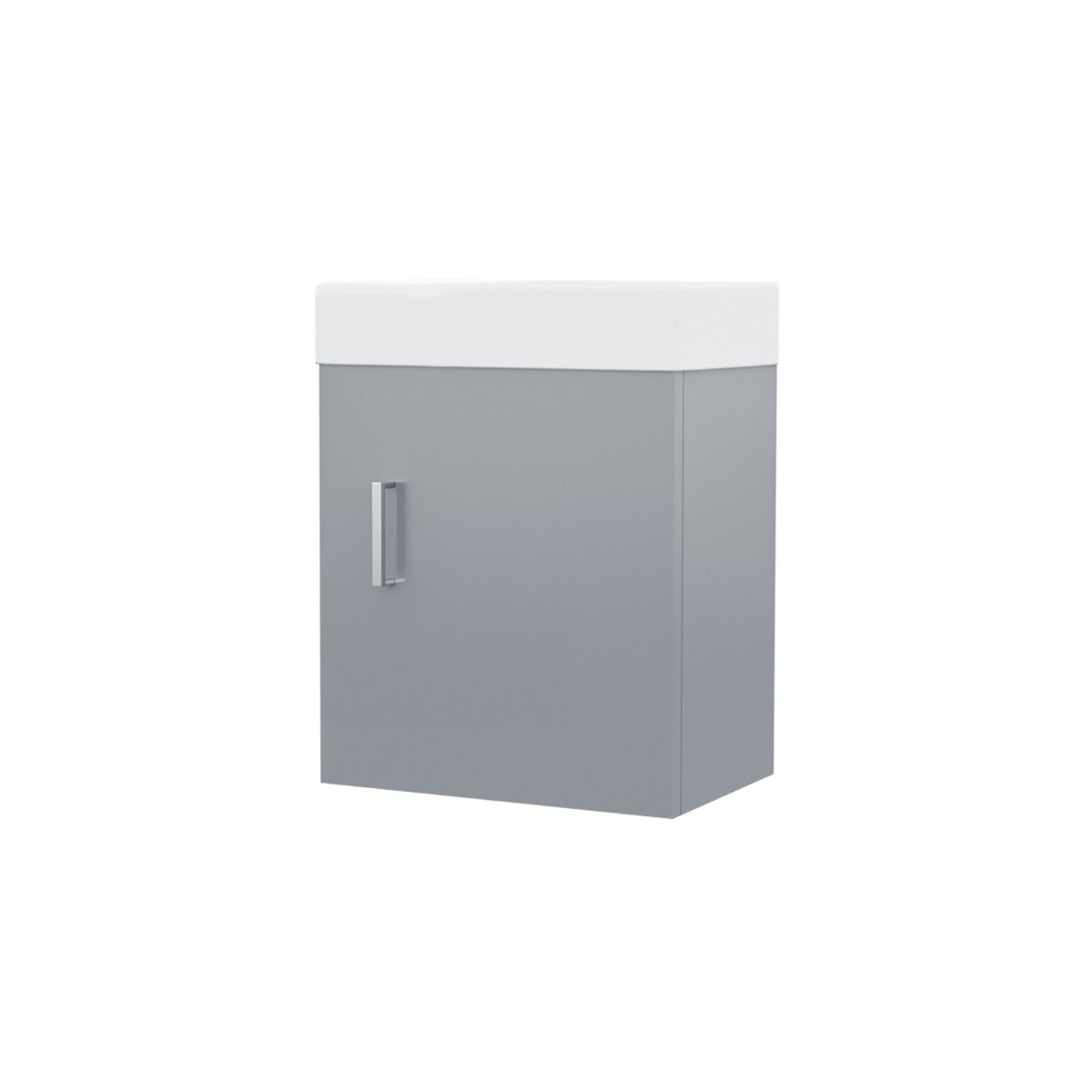 Nanuya 400mm Light Grey Wall Hung Vanity Unit + Toilet Pan