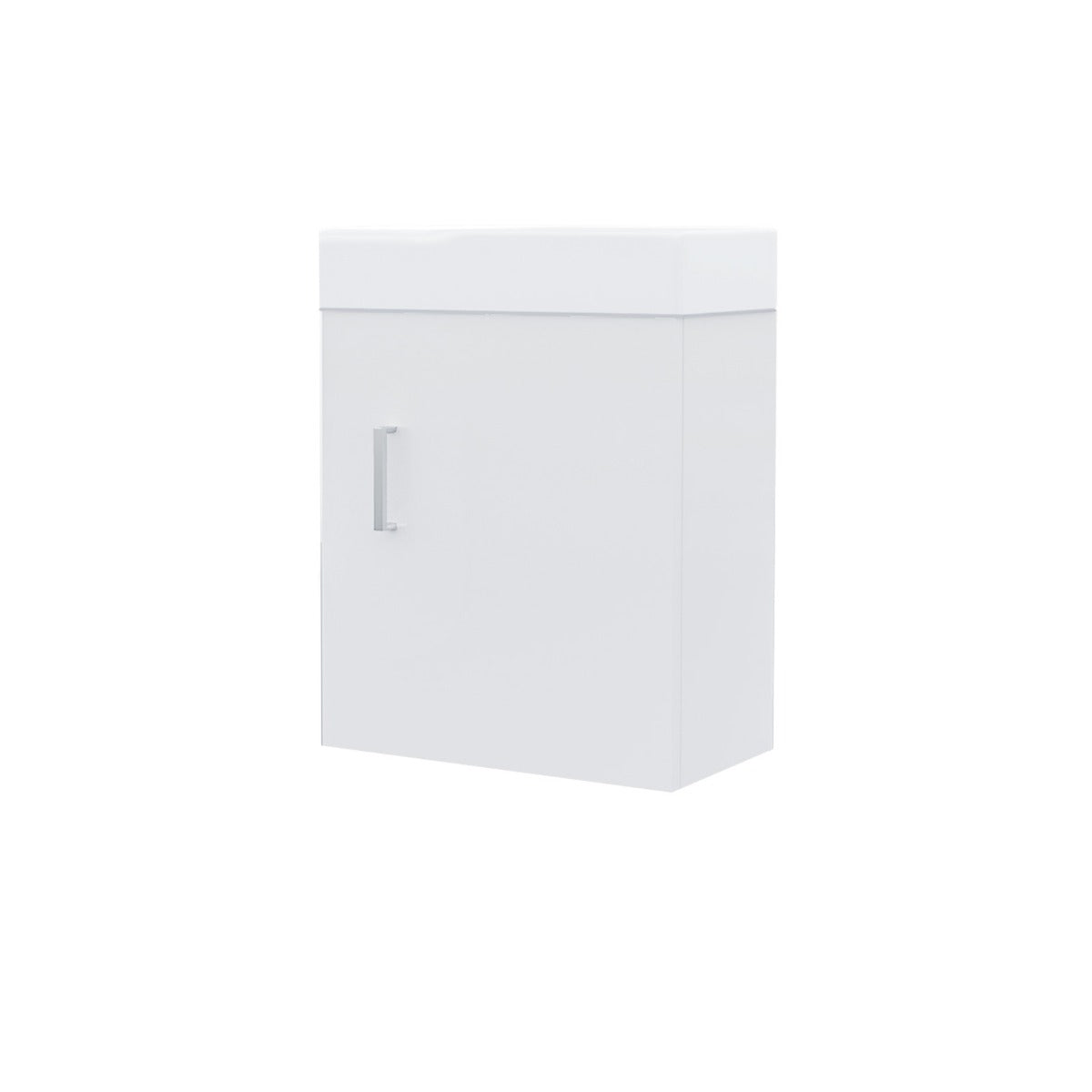 Nanuya 400mm White Wall Hung Vanity Cabinet with Toilet Pan