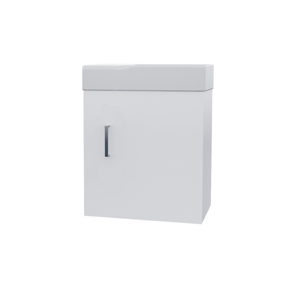 Nanuya 400mm White Wall Hung Vanity Cabinet with Toilet Pan