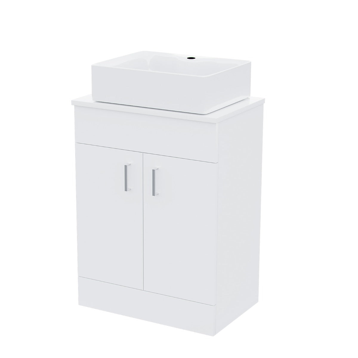 Nanuya 500mm White Vanity Cabinet And Rectangle Counter Top Basin Sink Unit