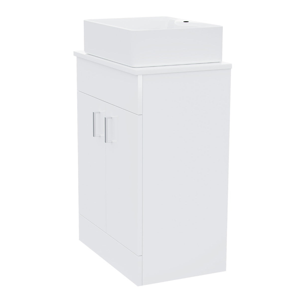 Nanuya 500mm White Vanity Cabinet And Rectangle Counter Top Basin Sink Unit