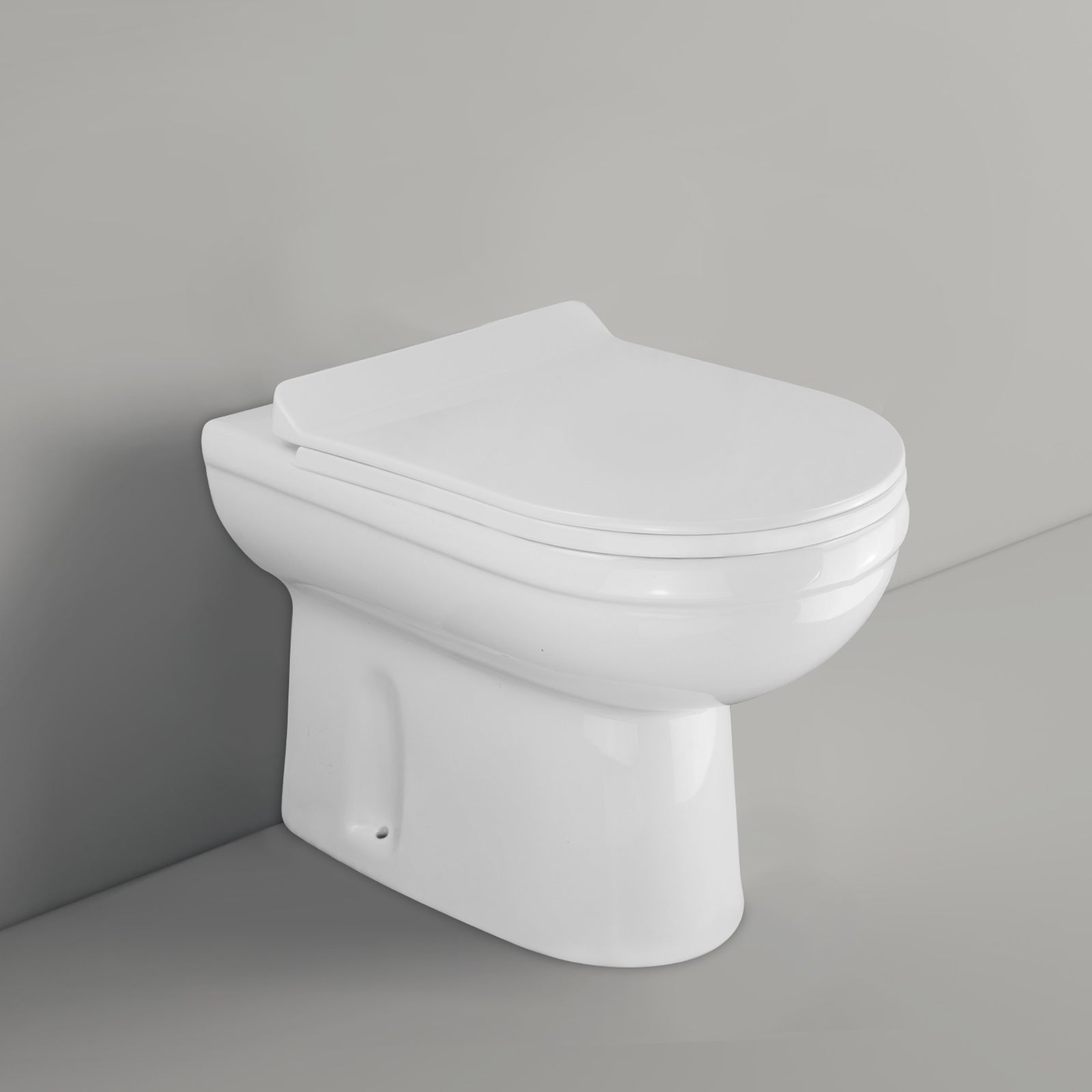 Ingersly Back To Wall Modern Toilet Pan & Soft Close Seat + Concealed Cistern