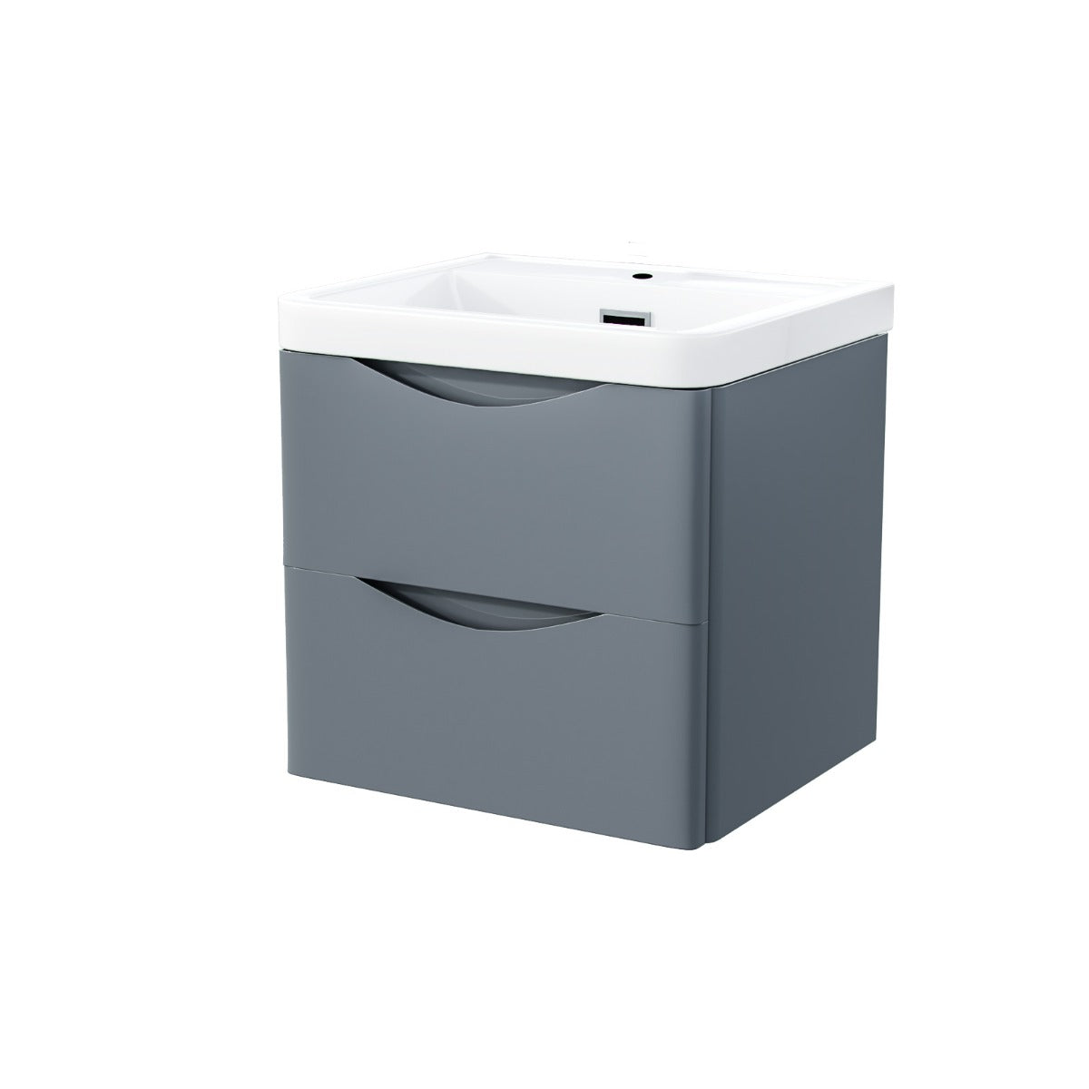 Merton 500mm Wall Hung Basin Vanity Unit Grey