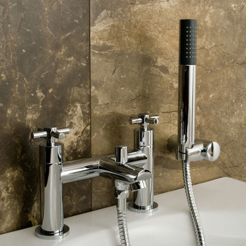 Indigo Modern Bath Shower Mixer Tap Chrome