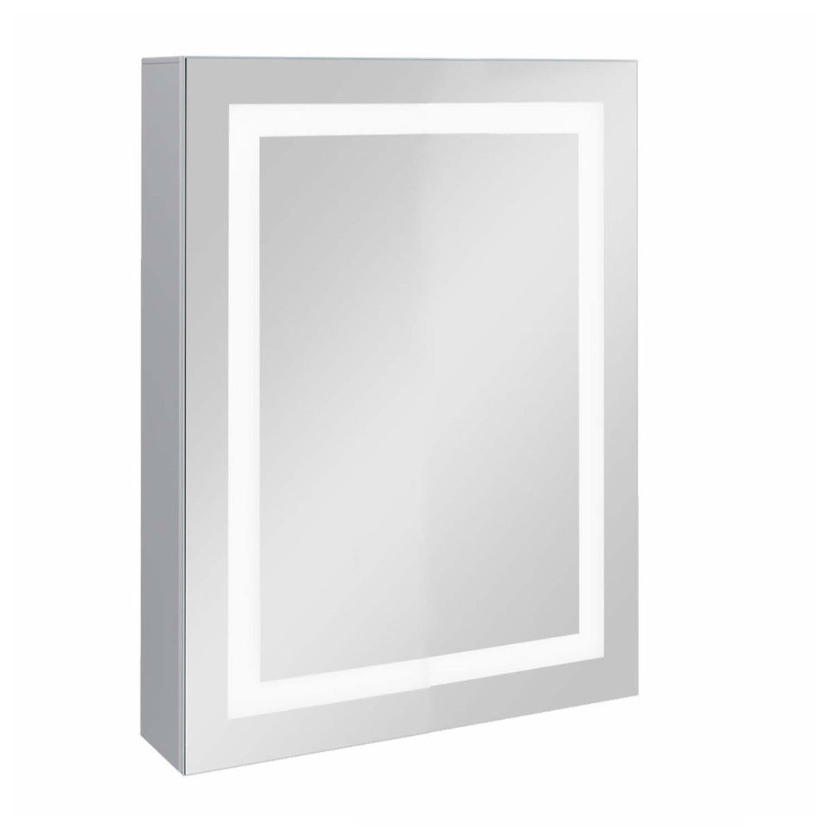 700 x 500mm LED 1 Door Bathroom Mirror Cabinet