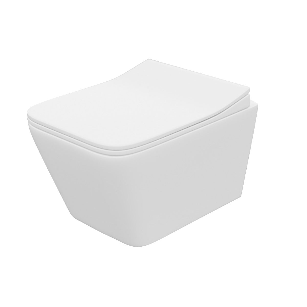 Inton Rimless Wall Hung Toilet Pan + Soft Close Toilet Seat