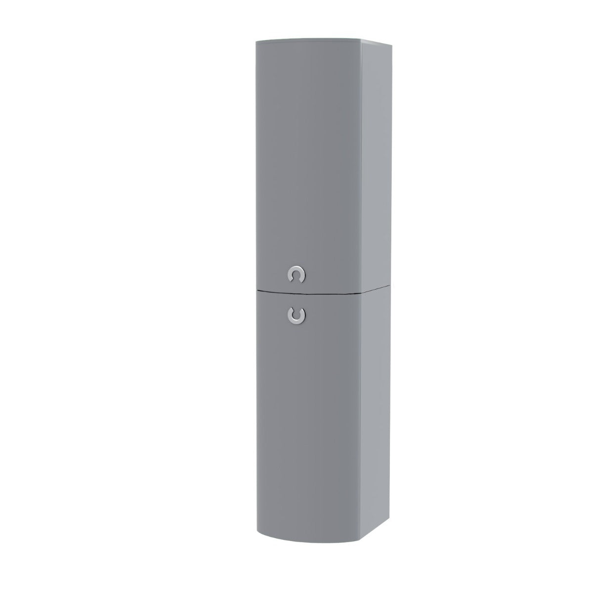 Dene Tall Flat Pack Wall Hung Bathroom Cabinet Grey