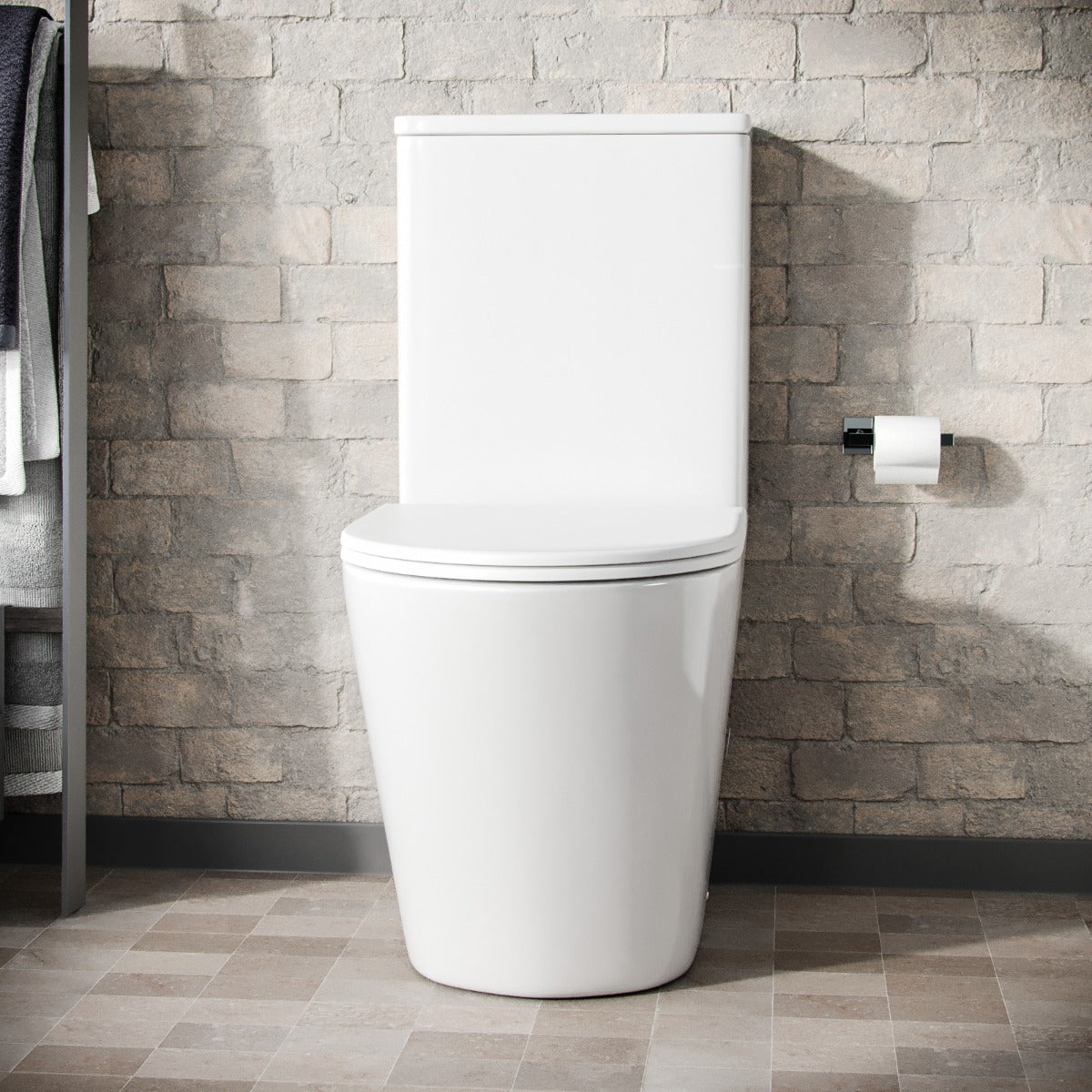 Bella Round Close Coupled Cistern, Pan and Seat