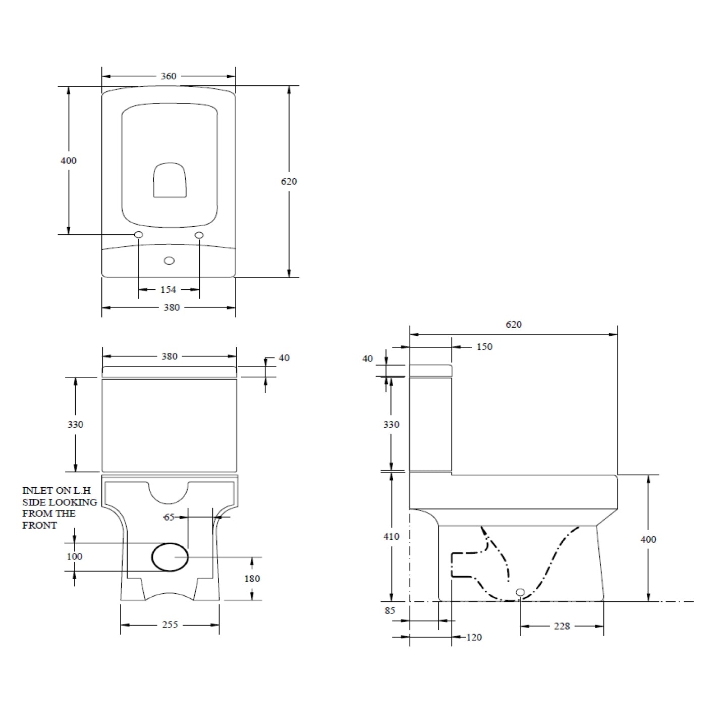 Embrace Close Coupled Toilet With Soft Close