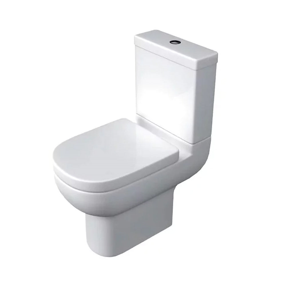 Studio WC Toilet With Cistern Soft Close Seat And Dual Flush