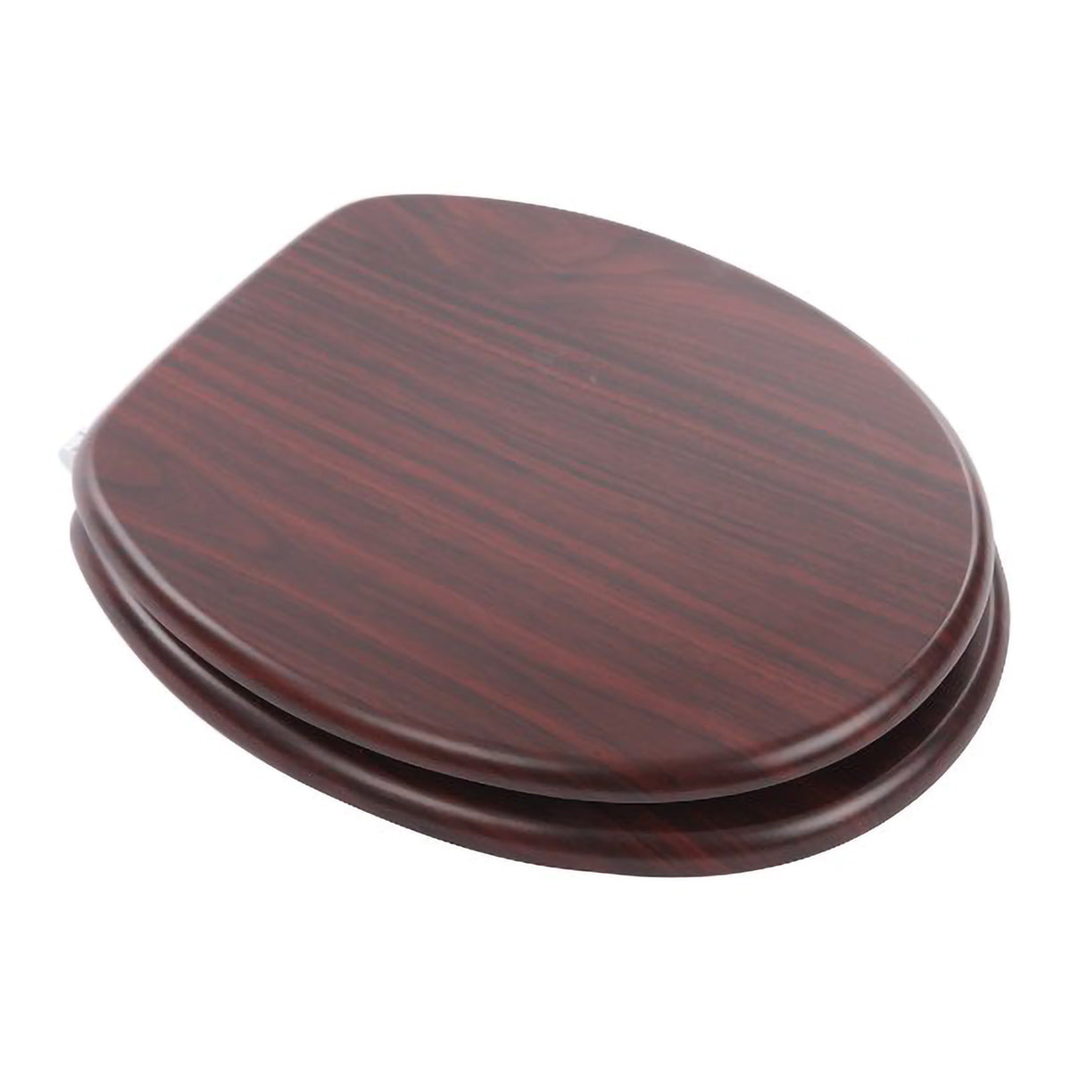 Universal Classic Oval Shaped Design Toilet Seat & Fixings Oak Red