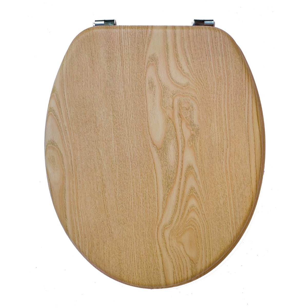 Universal Classic Oval Shaped Design Oak Toilet Seat & Fixings | Gorge