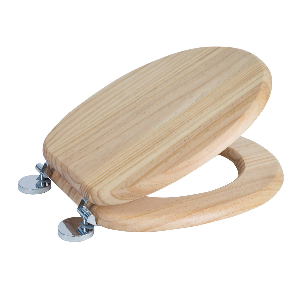 Universal Classic Oval Shaped Design Pine Toilet Seat & Fixings | Gorge